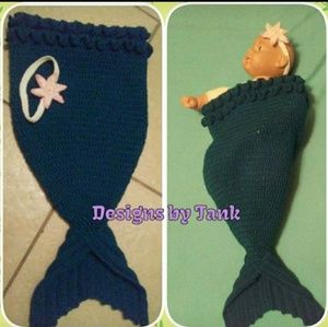 Crocheted infant Cocoon
